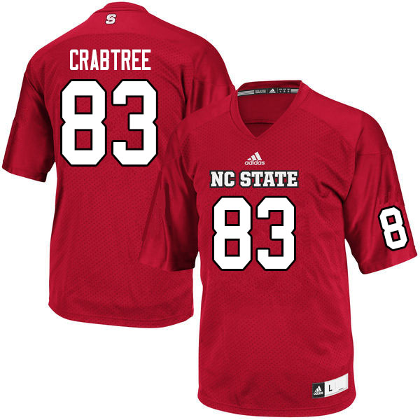 Men #83 Josh Crabtree NC State Wolfpack College Football Jerseys Sale-Red